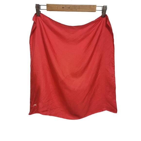 VTG YSL Coral Scarf 18" - Picture 1 of 8
